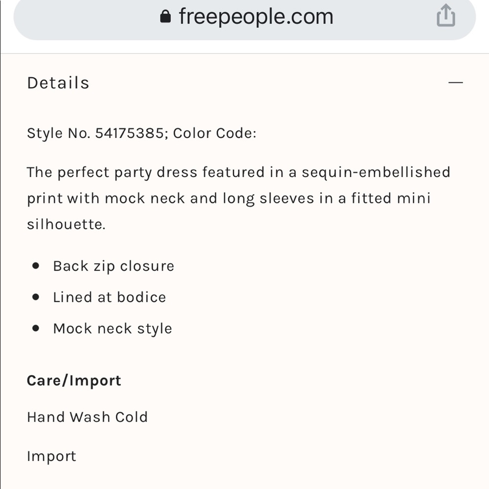 NWOT Free People Life of the Party Mini Dress - Picture 12 of 13